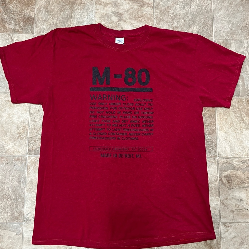 M-80 Detroit firework T-shirt